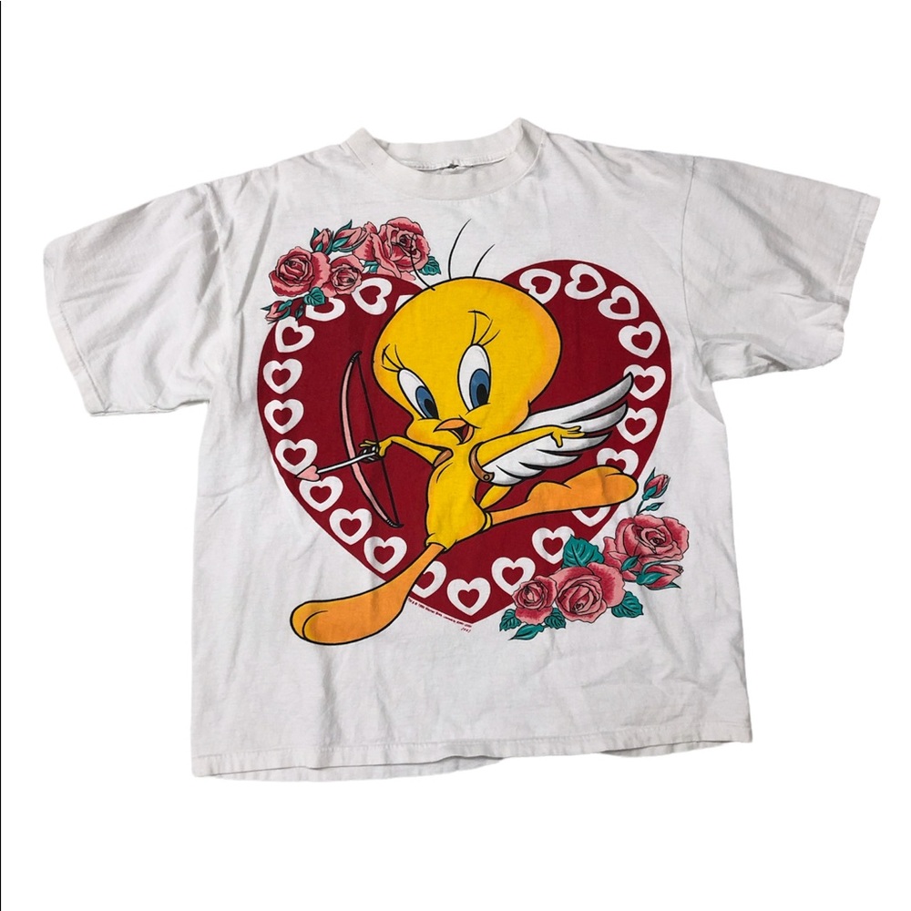 Vintage 90’s Y2K Tweety Bird Cupid T Shirt